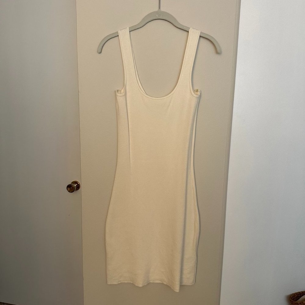 Abercrombie & Fitch Ivory Bodycon Sweater Dress